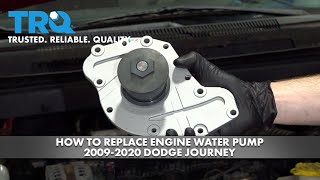 Dodge Journey Water Pump Location How to Prevent Water Pump Failure